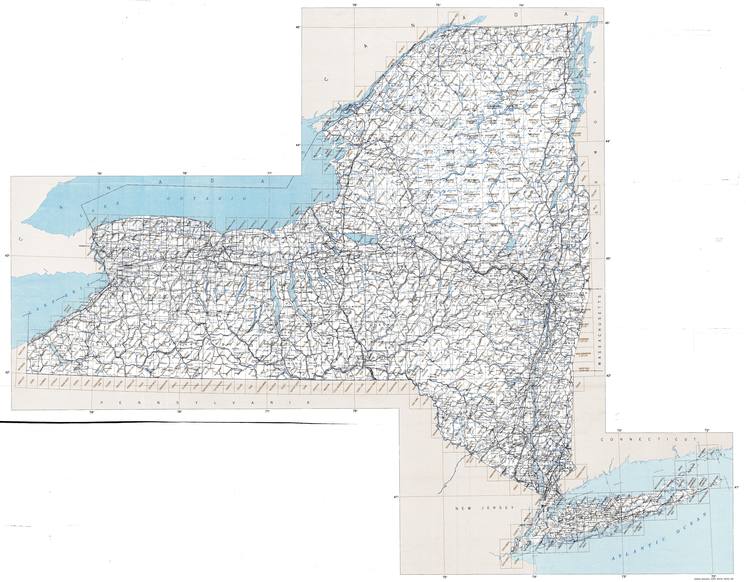 NY topo index map 24k Scale