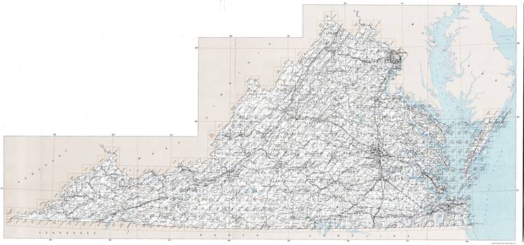 VA topo index map 24k Scale